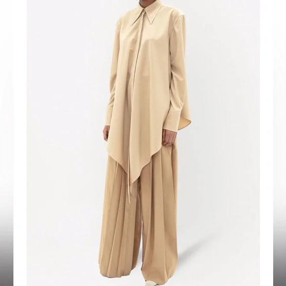 JW ANDERSON Waterfall poplin shirt, size 2